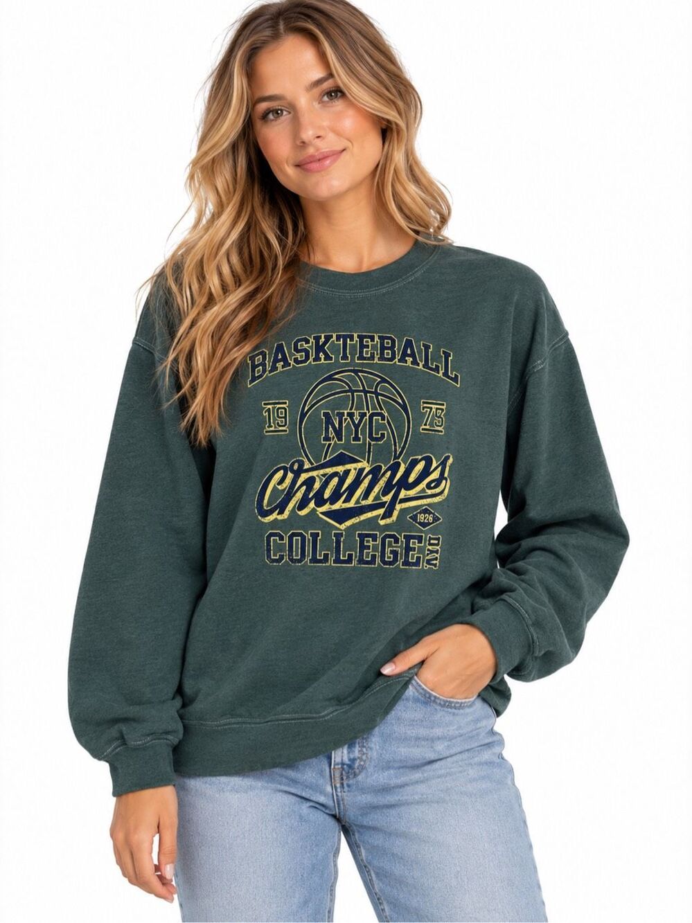 NWT Urban Outfitters Golden Hour Basketball Champs Graphic Sweatshirt XS/S